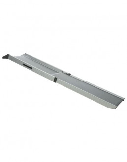 Trixie Tweedelige Telescoop-Loopplank Petwalk - Hondenautoaccessoire - Grijs 100-180x43 Cm Tot 120 Kg