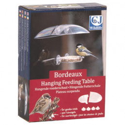 Wildbird Raamvoederschaal Bordeaux - Voerbak - 18x4x14 cm