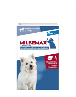 Milbemax Kauwtablet voor kleine honden