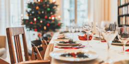Kersttafel dekken