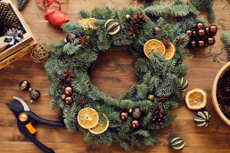Kerstkrans maken