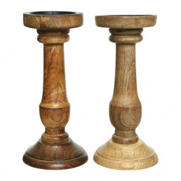 Decoris Kandelaar - Decoratie - Ø11x25 cm Assorti